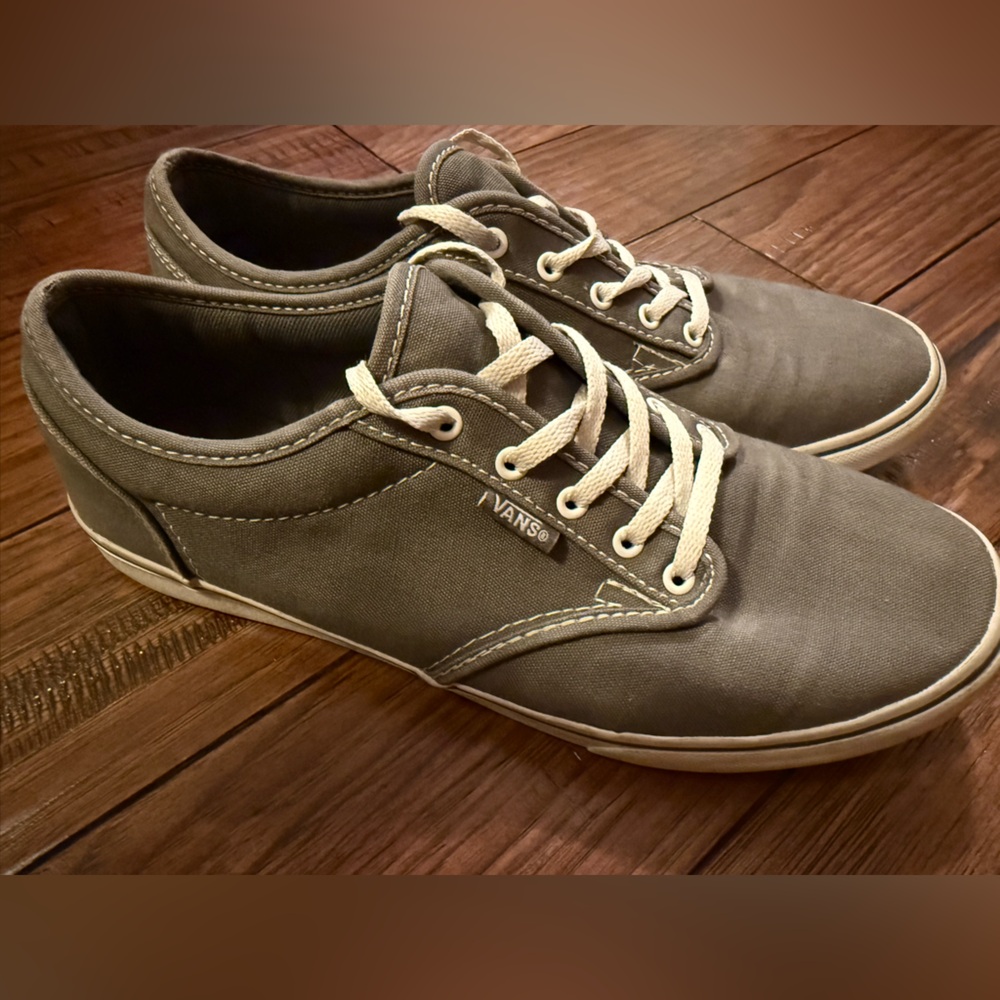 Vans Off The Wall Atwood Low 721356  Sneakers Shoes Women Gray Canvas Size 8.5‎ - Picture 2 of 11